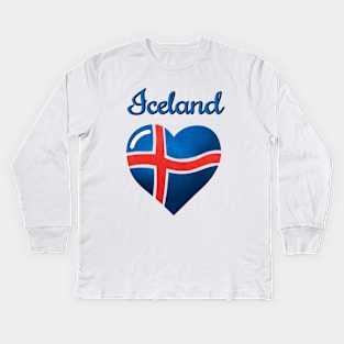 I love Iceland Kids Long Sleeve T-Shirt